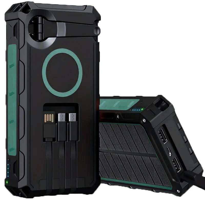 10000/20000/36800/38000 mAh Portable Charger Solar Portable Charger,  with Dual 5V USB Port Output,  with LED Flashlight