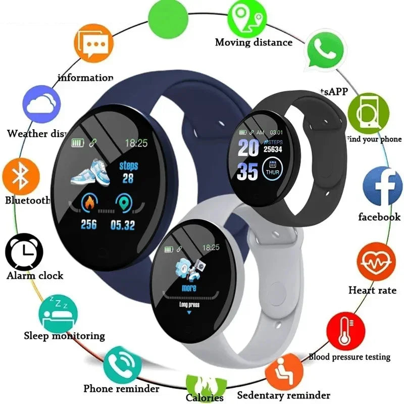 Xiaomi D18 Smartwatch Circular Color Screen Multiple Sports Modes Call Information Reminder Photo Taking Music Smart Bracelet