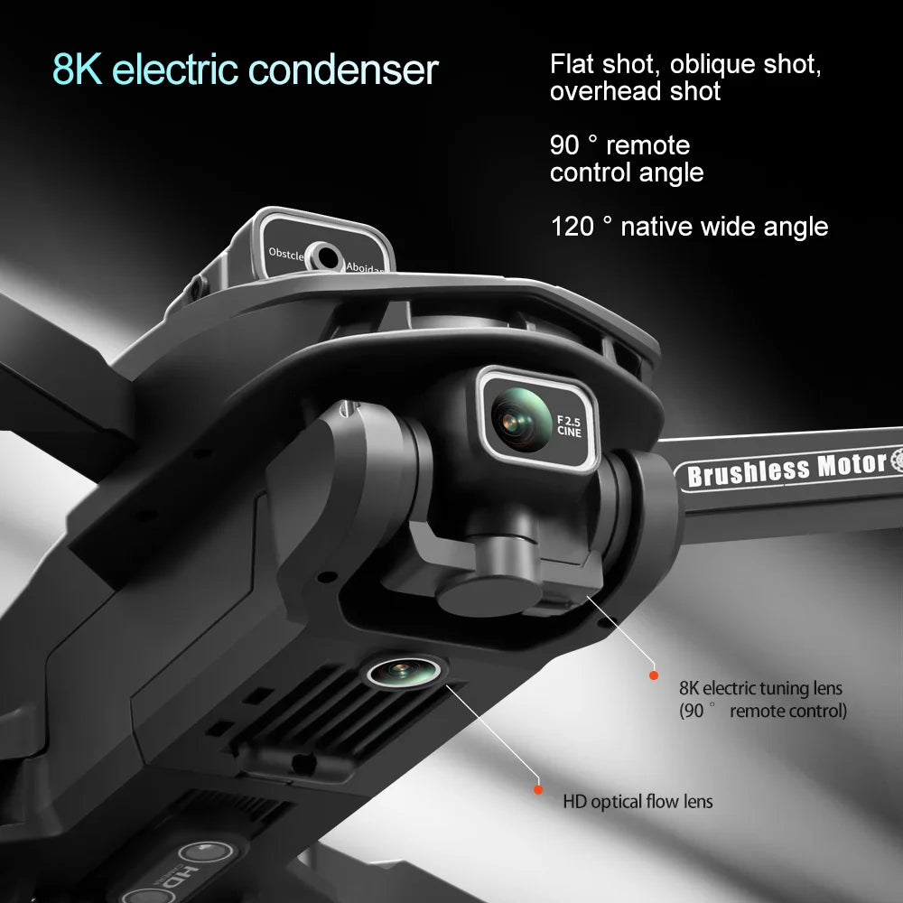 V168 Max Drone – 8K Dual Camera, 5G GPS, Brushless Foldable 2025 Model