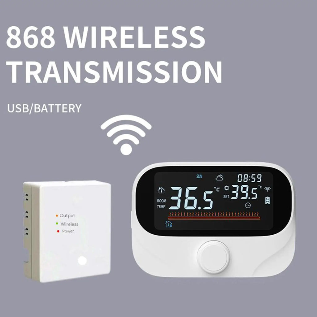 Smart Home Thermostat 7 Days Programmable Smart Thermostat Boiler Temperature Control Monitor For RV Office Bedroom Home Indoor