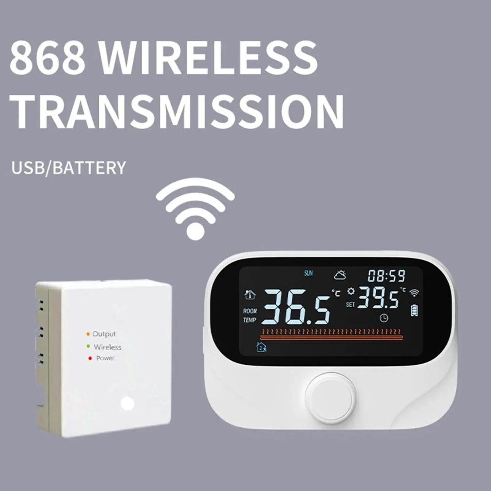 Smart Home Thermostat 7 Days Programmable Smart Thermostat Boiler Temperature Control Monitor For RV Office Bedroom Home Indoor