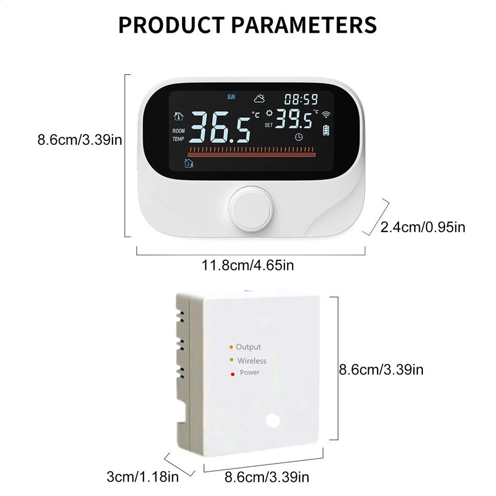 Smart Home Thermostat 7 Days Programmable Smart Thermostat Boiler Temperature Control Monitor For RV Office Bedroom Home Indoor