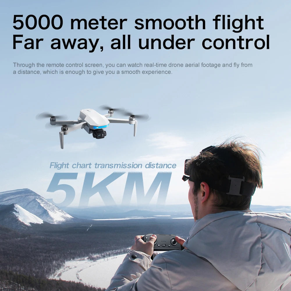 New S-X1 Drones with Screen 3-Axis Anti-shake Gimbal Brushless Motors Aerial RC Quadcopters 5G GPS 8K HD EIS Cameras Quadcopters