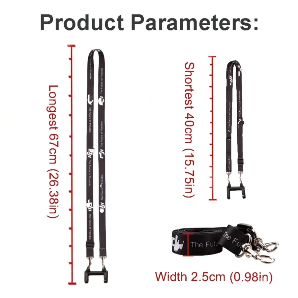 Remote Controller Lanyard NeckStrap w Fixed Hook for DJI MINI 2/Mini 3 4 Pro/Air 2S/3/Mavic 3/ DJI RC N1 N2 3 Drone Accessories
