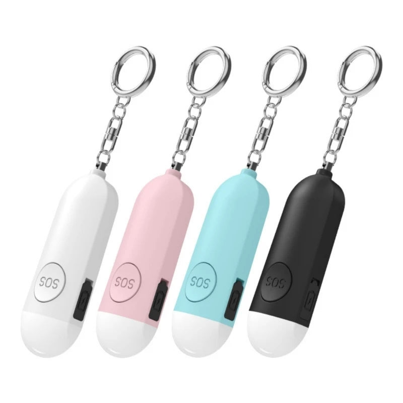 Rechargeable Keychain Alarm Security Alarm Loud Safety Alarm