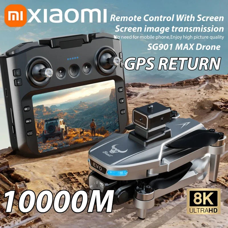 Xiaomi SG901 MAX Drone – 8K GPS, Brushless, Obstacle Avoidance, 5.9" Screen Controller