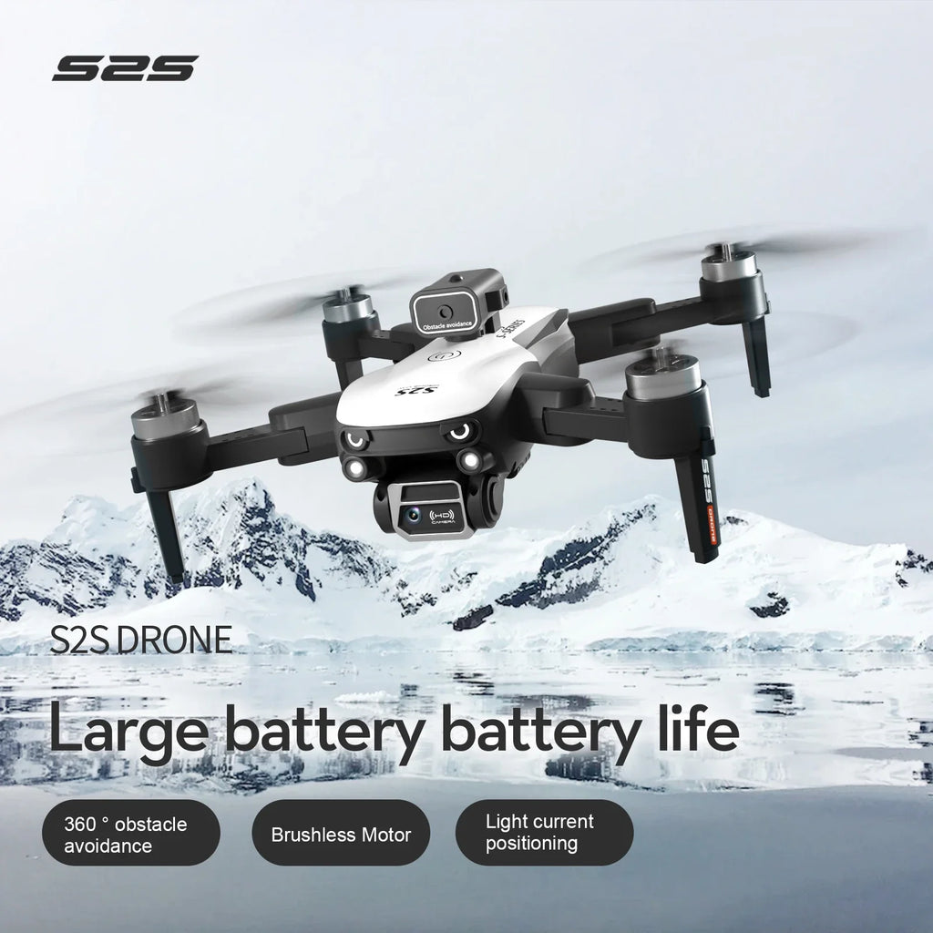 S2S 8K Drone – Dual Camera, Foldable & Smart Obstacle Avoidance