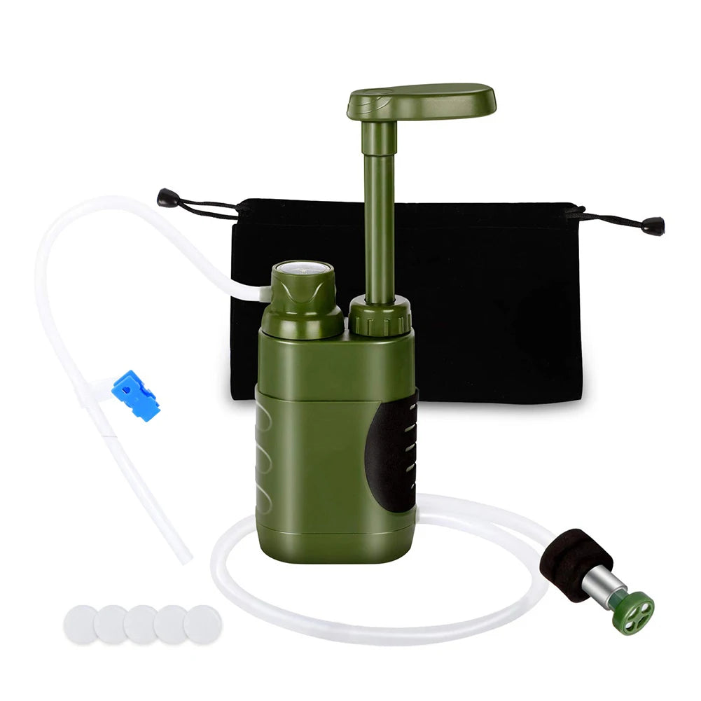 Outdoor Water Filter Filtration System Portable Camping Water Purifier Emergency Supplies Drinking Water Filtering Survival Tool