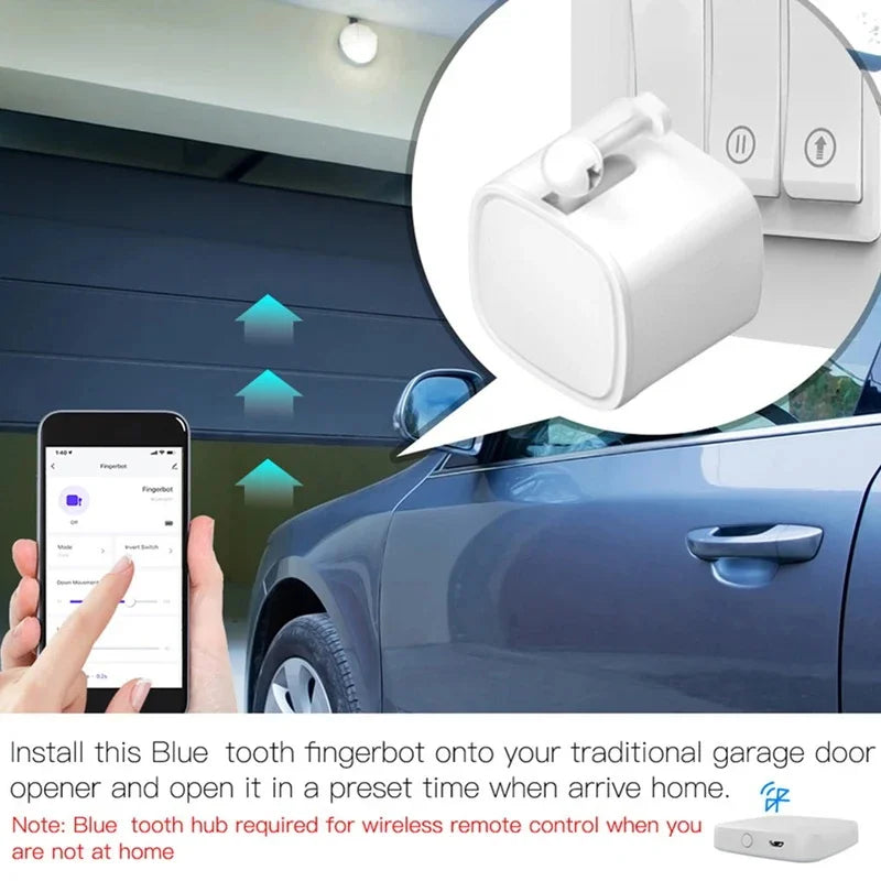 Tuya Bluetooth Finger Robot Switch Button Smart Life APP Fingerbot Wireless Switch Bot Pusher with Bluetooth Gateway Option