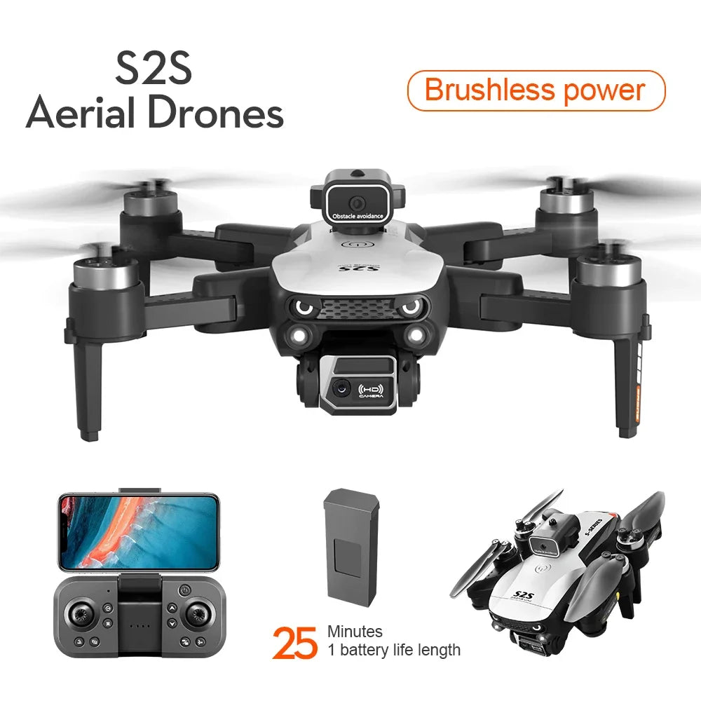 S2S 8K Drone – Dual Camera, Foldable & Smart Obstacle Avoidance