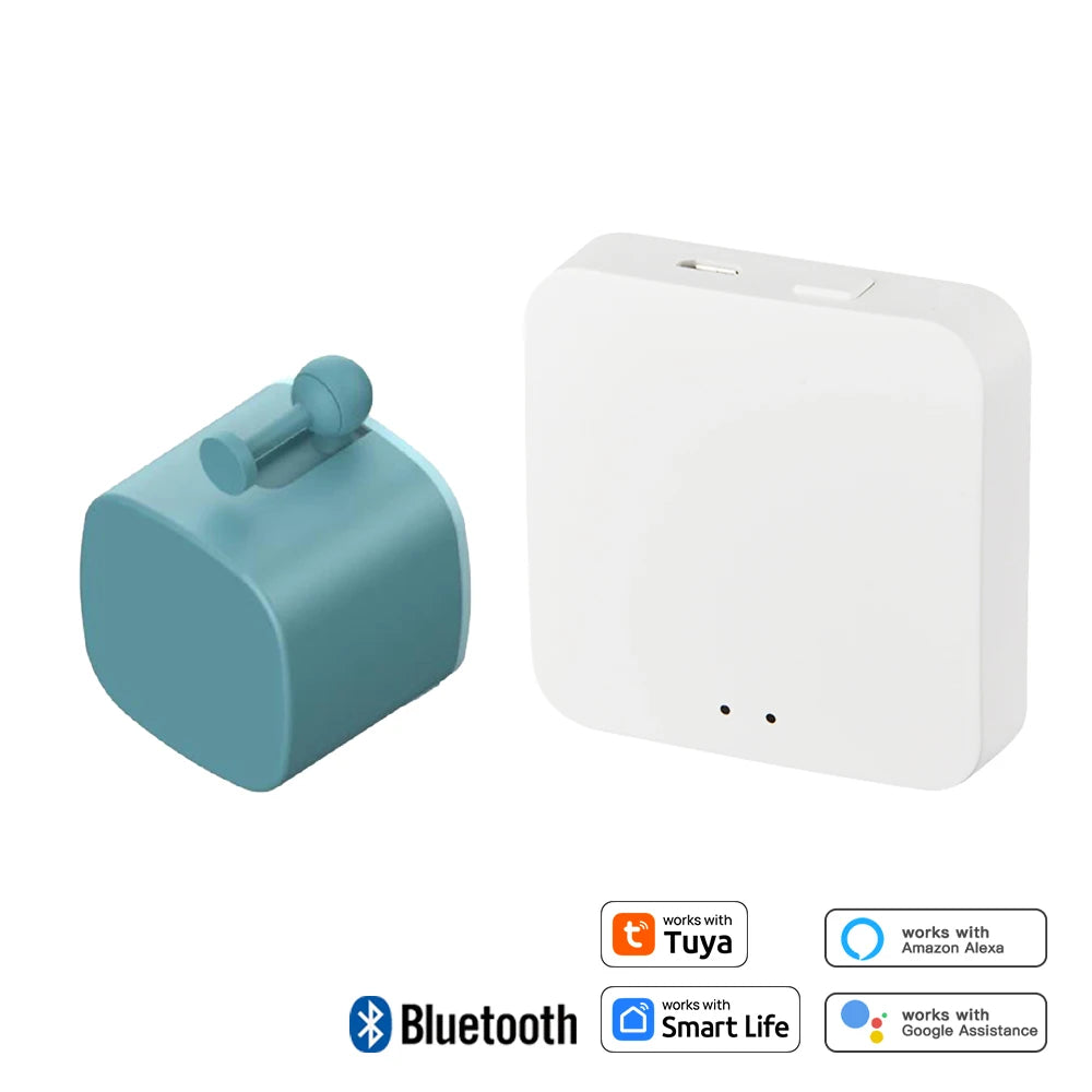 Tuya Bluetooth Finger Robot Switch Button Smart Life APP Fingerbot Wireless Switch Bot Pusher with Bluetooth Gateway Option