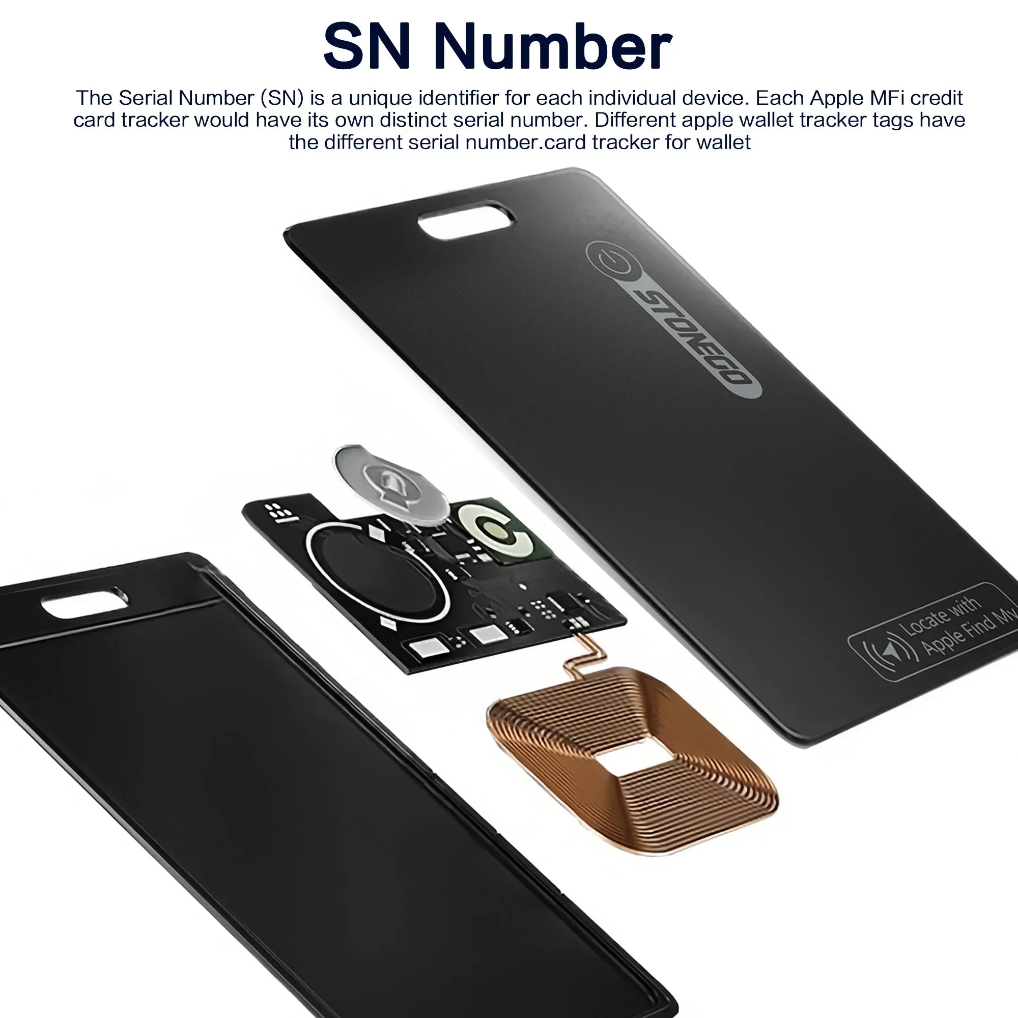 Wallet Anti-Loss Tracker – iPhone & Bluetooth Compatible, IP68