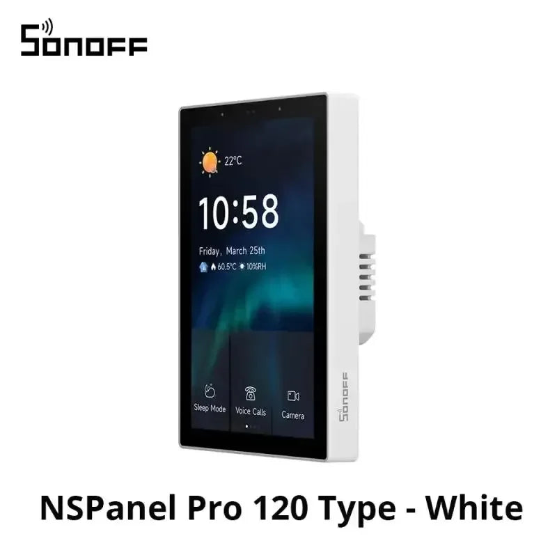 Sonoff Nspanel Pro 120 Smart Home Control Panel Ns Panel Sonoff Pro Power Consumption Smart Home Automation Work with Evelink