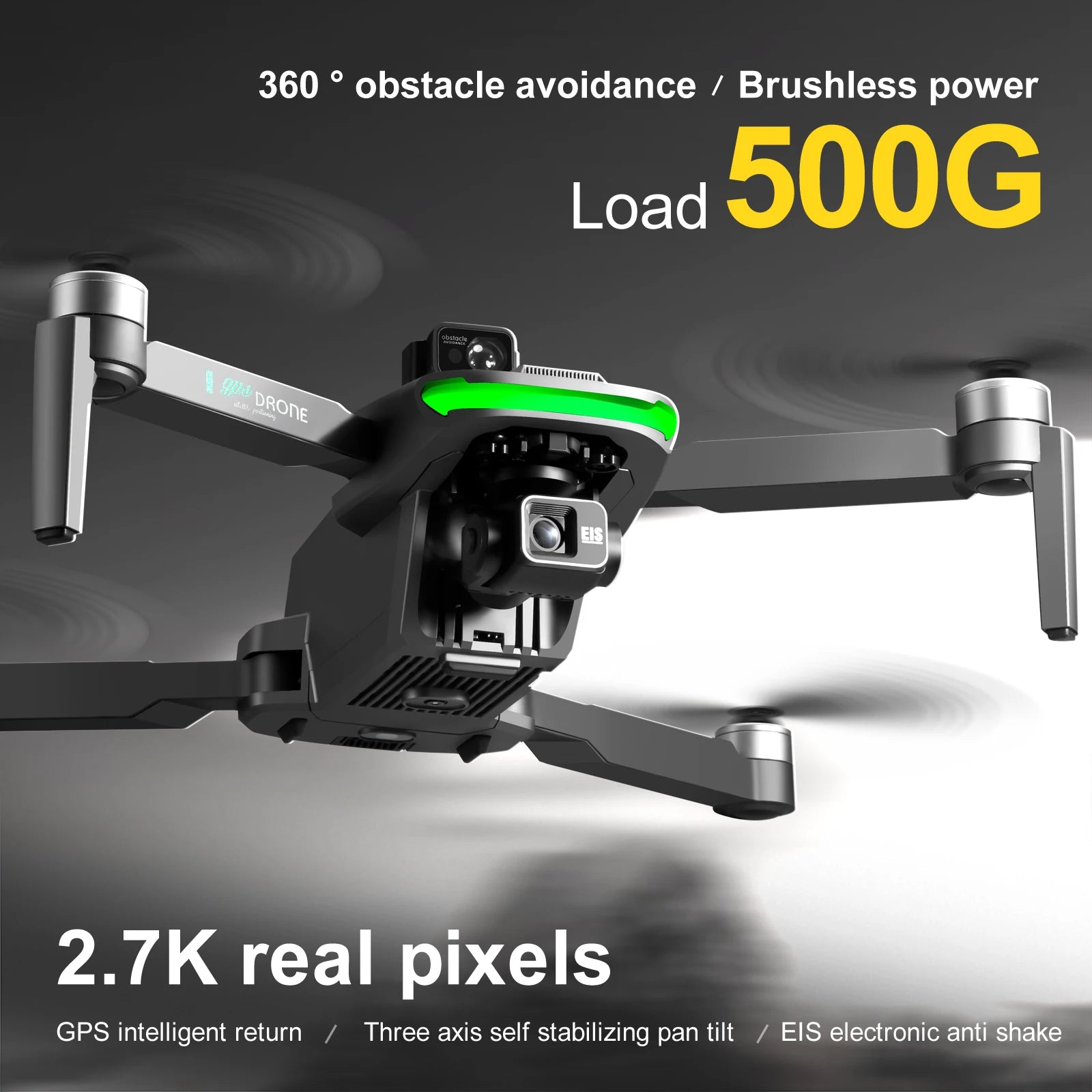 S155 Pro Max Drone – 8K HD, 5G GPS, 3-Axis Gimbal, 500g Load
