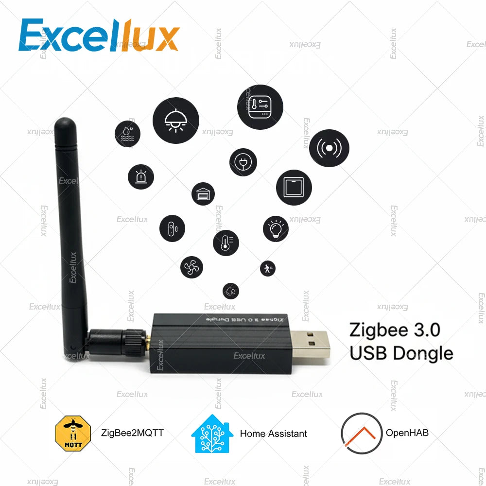 Zigbee 3.0 USB Dongle Universal Wireless Zigbee Gateway Hub Home Automation Support Home Assistant Zigbee2MQTT ,OpenHAB,Raspbian