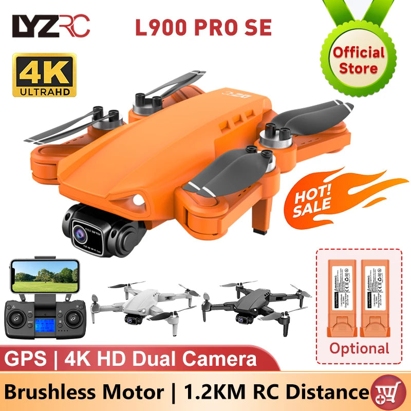 LYZRC L900 PRO SE Drone – 4K GPS, Brushless, Foldable, 5G WiFi