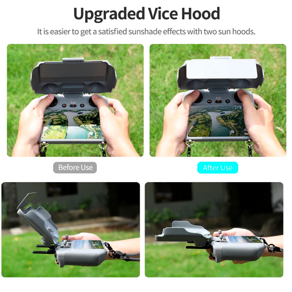 Screen Protector Shell For DJI RC/RC 2 Remote Control Sunshade Silicone Protection Case For DJI Mini 5 Pro/Neo/Mini 4 Pro/Air 3