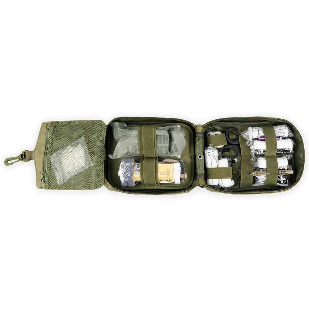 RHINO RESCUE Home & Outdoor First Aid Kit | Burn Gel, Tourniquet, Trauma Bandage, Thermal Blanket | Family Emergency