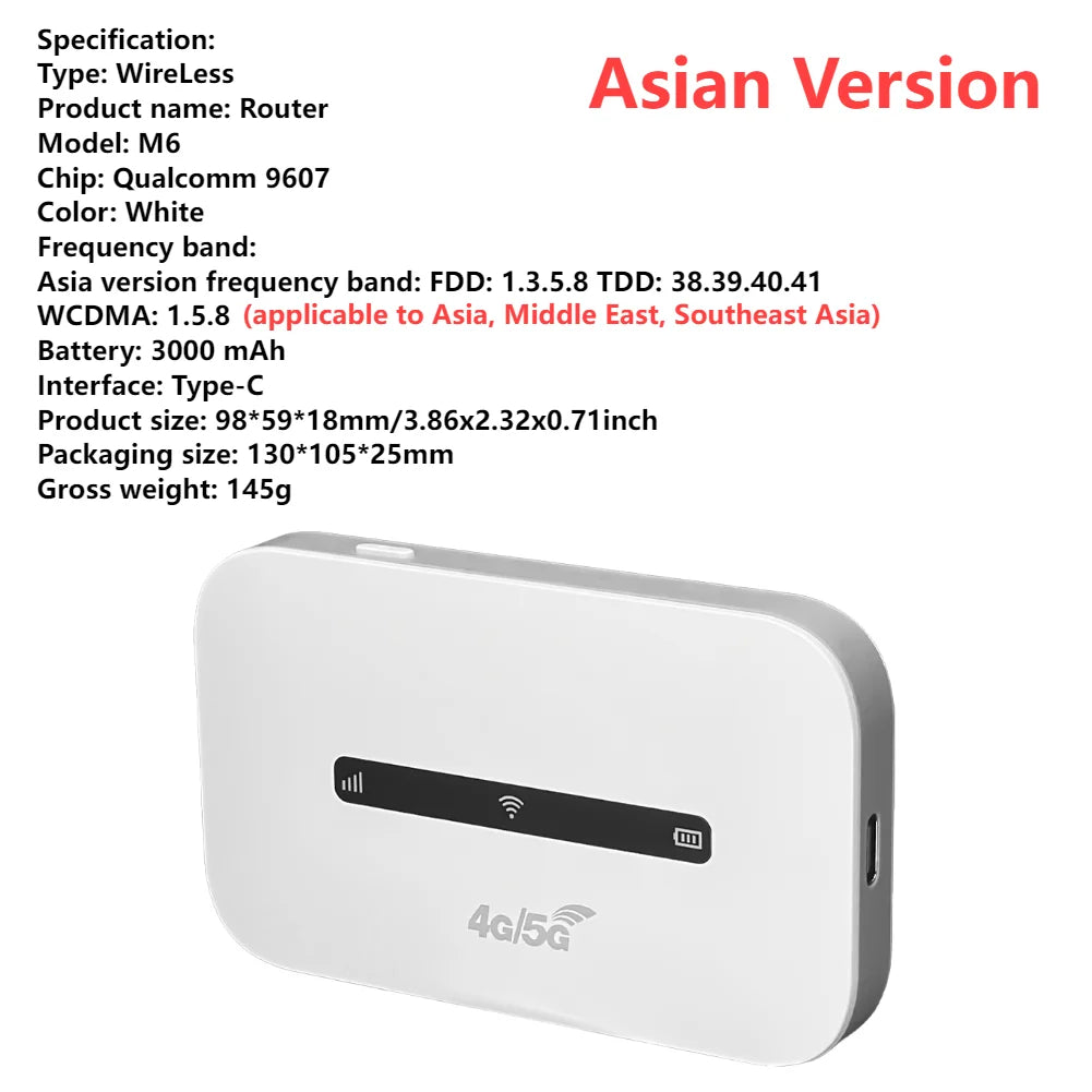 4G LTE Mobile WIFI Router Portable WiFi Router 150Mbps Mini Wireless Routers Pocket MiFi Modem Wifi Hotspot with SIM Card Slot