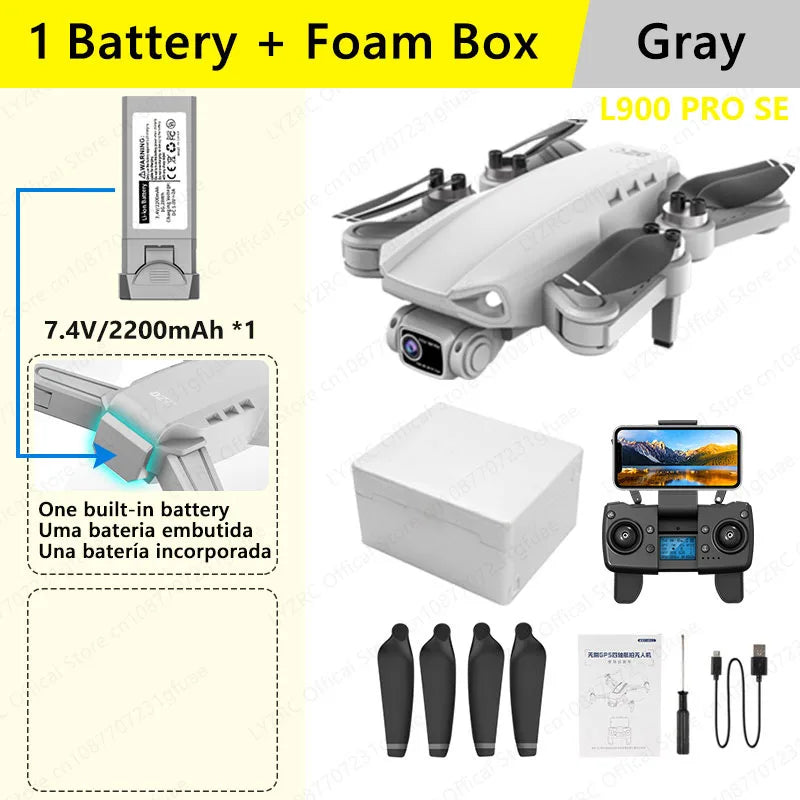 LYZRC L900 PRO SE Drone – 4K GPS, Brushless, Foldable, 5G WiFi