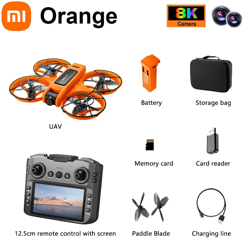 Xiaomi S156 Drone Professional 8K Camera with 5G WiFi FPV UAV Screen Remote Control and Obstacle Avoidance Quadcopter 2025 New