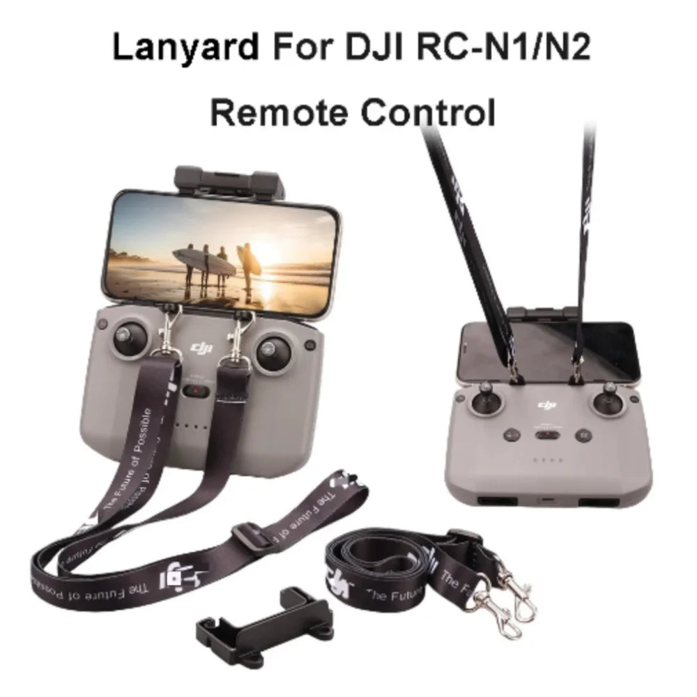 Remote Controller Lanyard NeckStrap w Fixed Hook for DJI MINI 2/Mini 3 4 Pro/Air 2S/3/Mavic 3/ DJI RC N1 N2 3 Drone Accessories