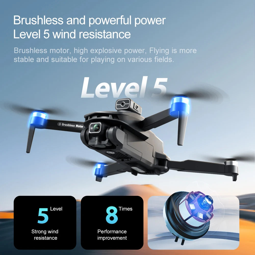 V168 Max Drone – 8K Dual Camera, 5G GPS, Brushless Foldable 2025 Model