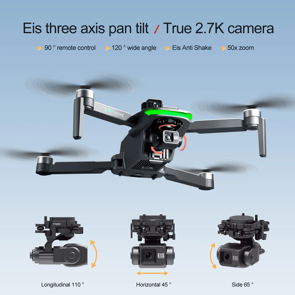 S155 Pro Max Drone – 8K HD, 5G GPS, 3-Axis Gimbal, 500g Load