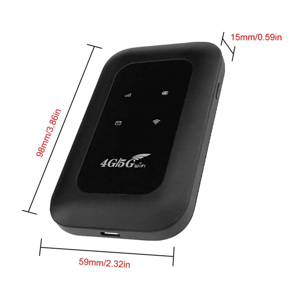 4G LTE Mobile WIFI Router Portable WiFi Router 150Mbps Mini Wireless Routers Pocket MiFi Modem Wifi Hotspot with SIM Card Slot
