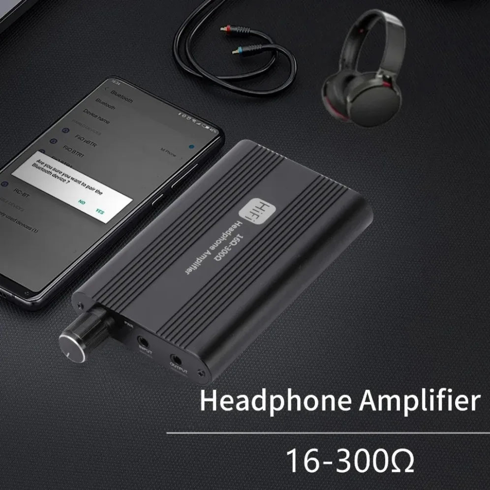 16-300Ω HiFi Headphone Earphone Amplifier 3.5mm Jack Aux Portable Adjustable Class A Audio Amp for Mobile Phone Music Player