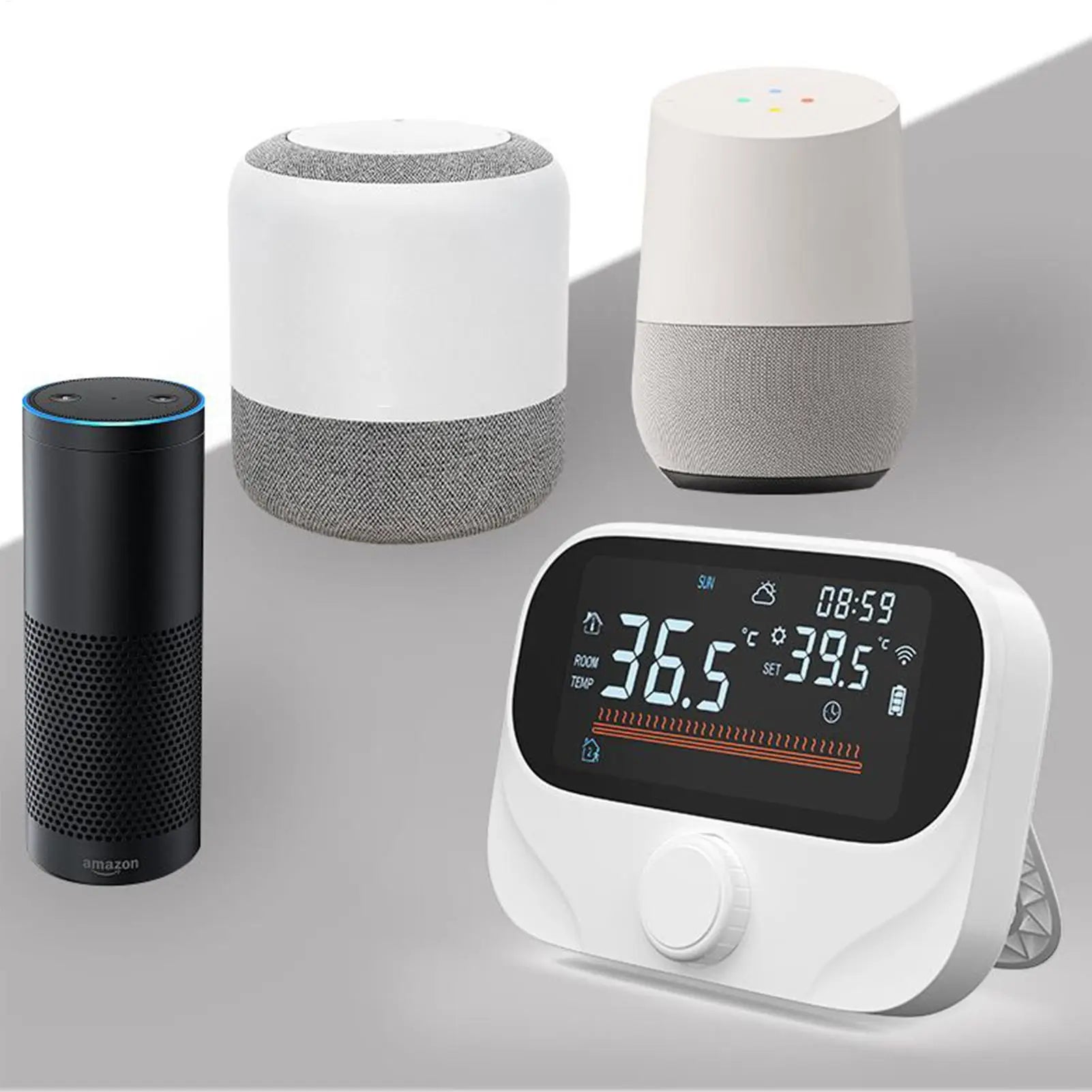 Smart Home Thermostat 7 Days Programmable Smart Thermostat Boiler Temperature Control Monitor For RV Office Bedroom Home Indoor