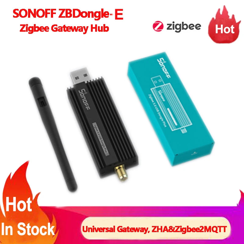 Sonoff Zigbee 3.0 USB Dongle Plus ZBDongle-E Wireless Universal Gateway Zigbee Hub Smart Home Module Support ZHA Zigbee2MQTT