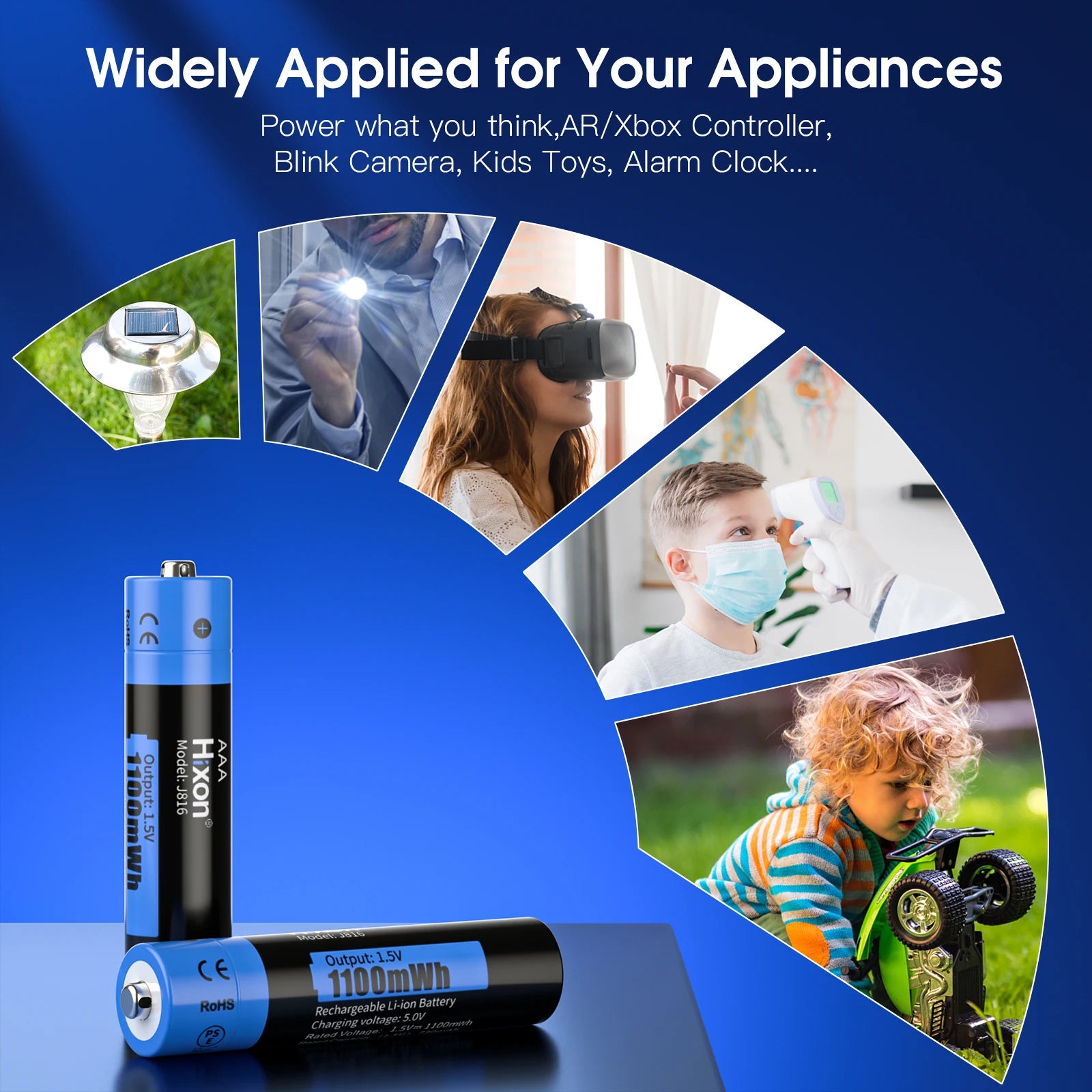 1.5V AA & AAA Rechargeable Lithium Batteries – Fast Charge 2025, For Cameras, Remotes & Smart Devices