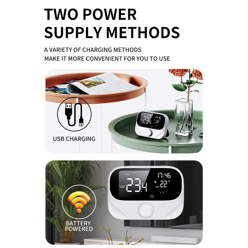 Smart Home Thermostat 7 Days Programmable Smart Thermostat Boiler Temperature Control Monitor For RV Office Bedroom Home Indoor