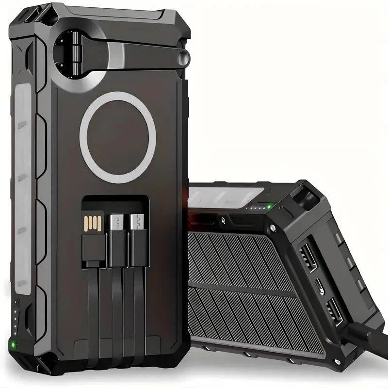 10000/20000/36800/38000 mAh Portable Charger Solar Portable Charger,  with Dual 5V USB Port Output,  with LED Flashlight