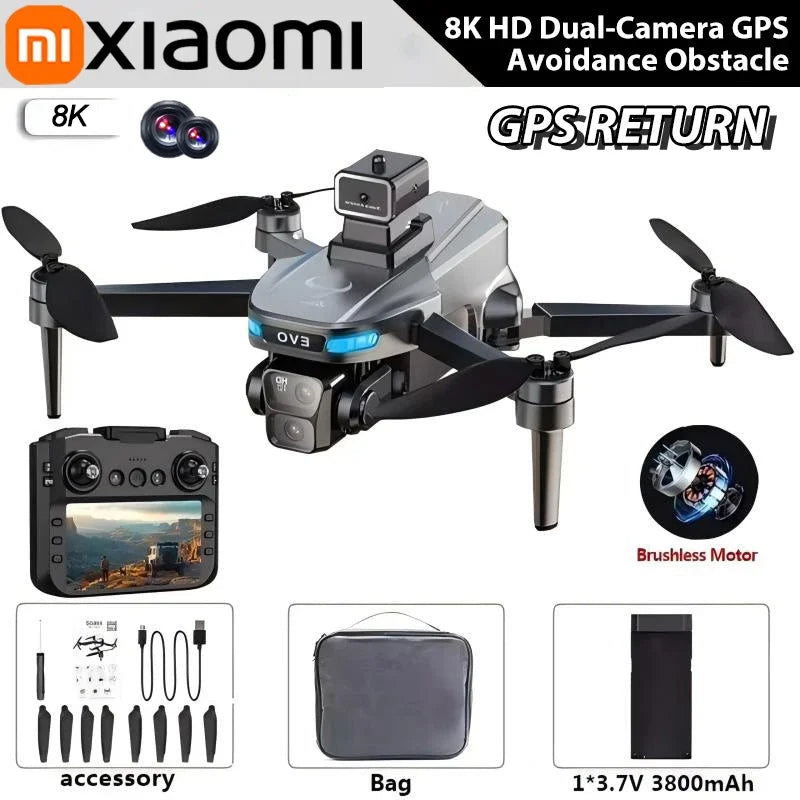 Xiaomi SG901 MAX Drone – 8K GPS, Brushless, Obstacle Avoidance, 5.9" Screen Controller