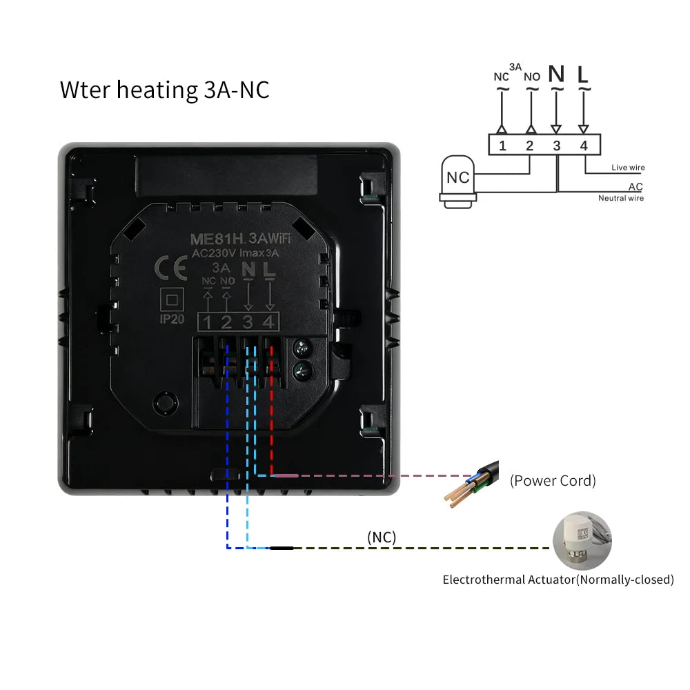 Tuya Smart Wifi Thermostat For Underfloor Heating Warm Floor Thermostat  Floor Heating Controller Temperature Controller Alexa