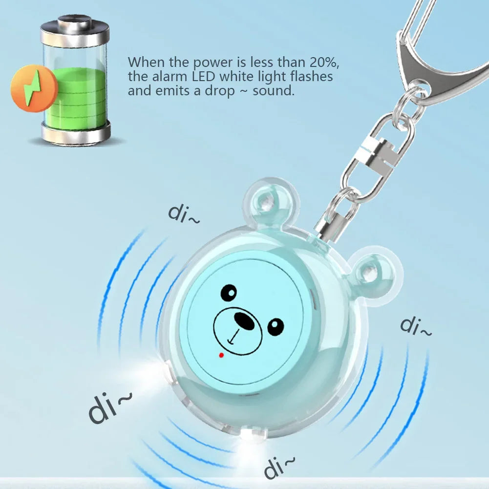 Mini Female Self Defense Alarm Type-C Rechargeable Wolf-proof Safety Siren Alarm Portable Keychain for the Elderly and Children