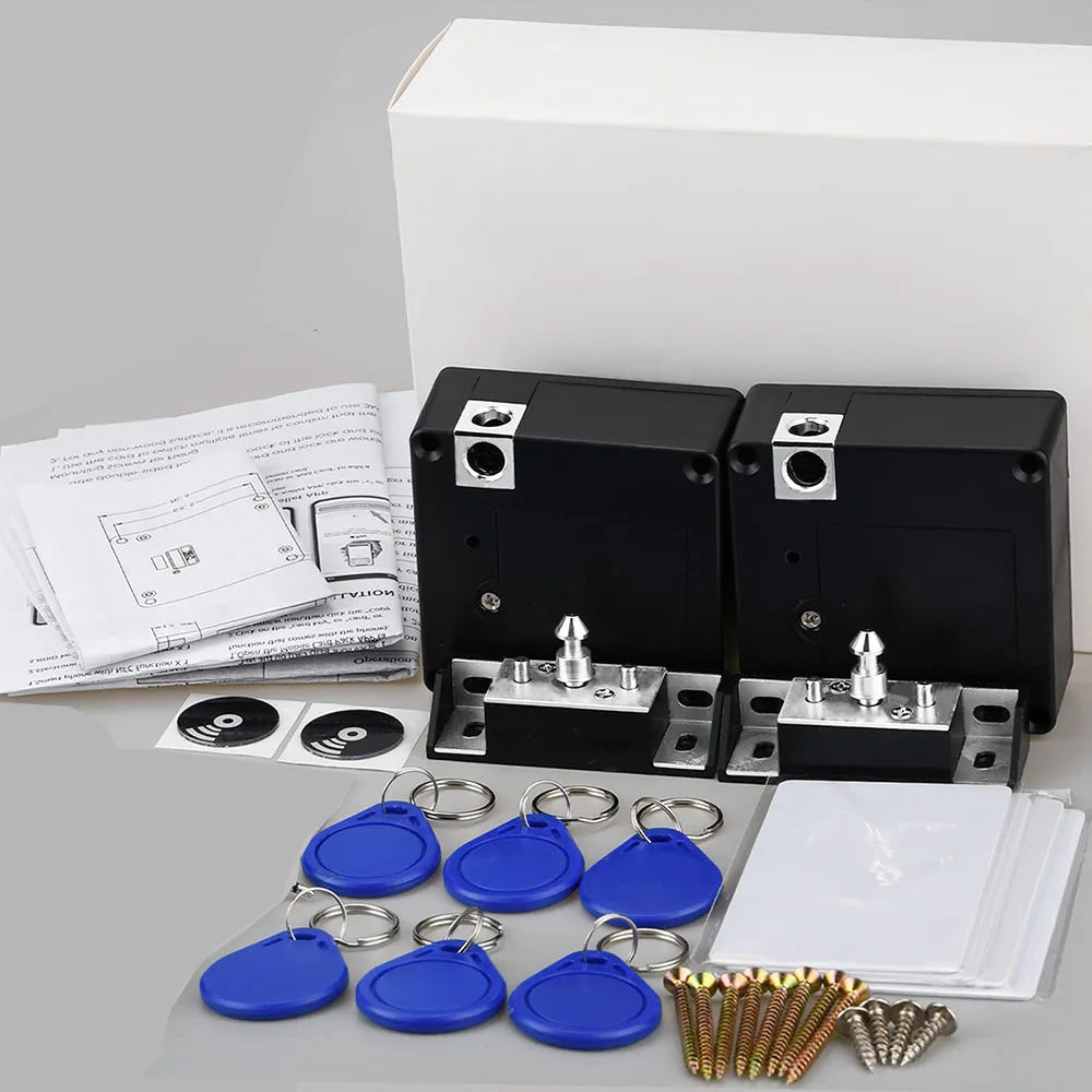 RFID Hidden Cabinet Lock RFID Cabinet Invisible Electronic Locks Unlock for Hidden Cabinet Wooden Chest Drawer Cupboard Toolbox