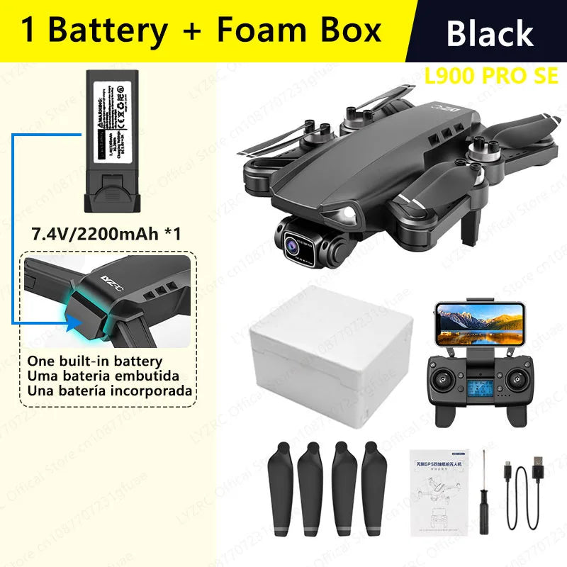 LYZRC L900 PRO SE Drone – 4K GPS, Brushless, Foldable, 5G WiFi