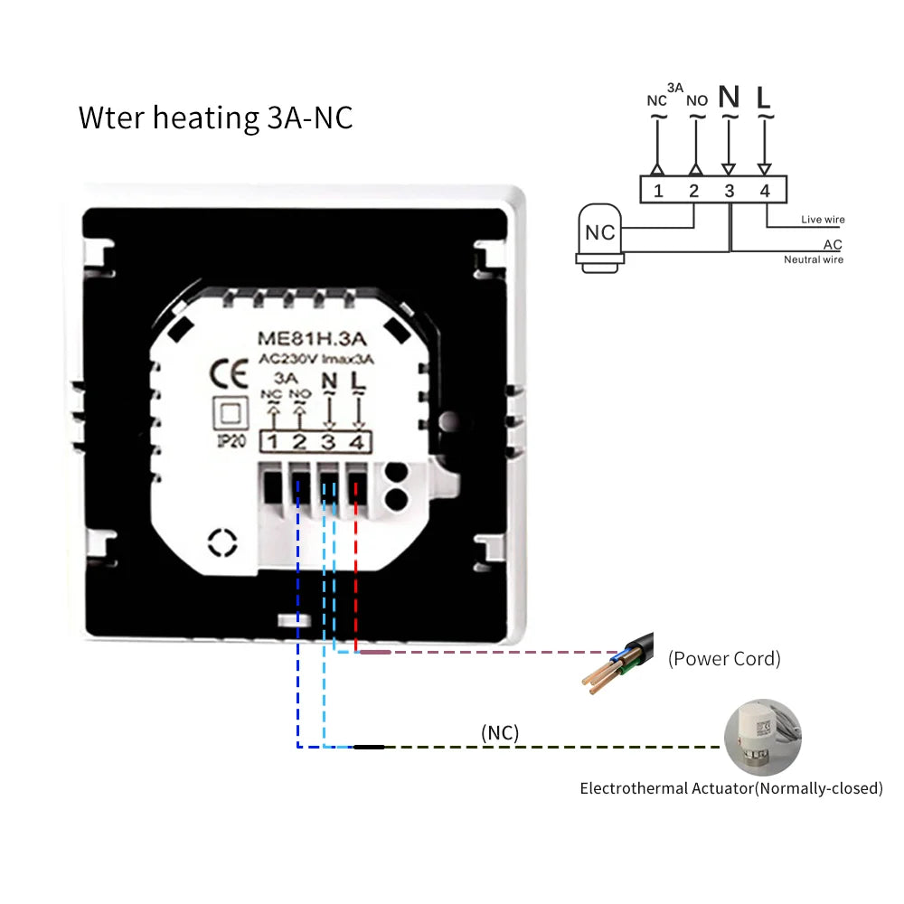 Tuya Smart Wifi Thermostat For Underfloor Heating Warm Floor Thermostat  Floor Heating Controller Temperature Controller Alexa